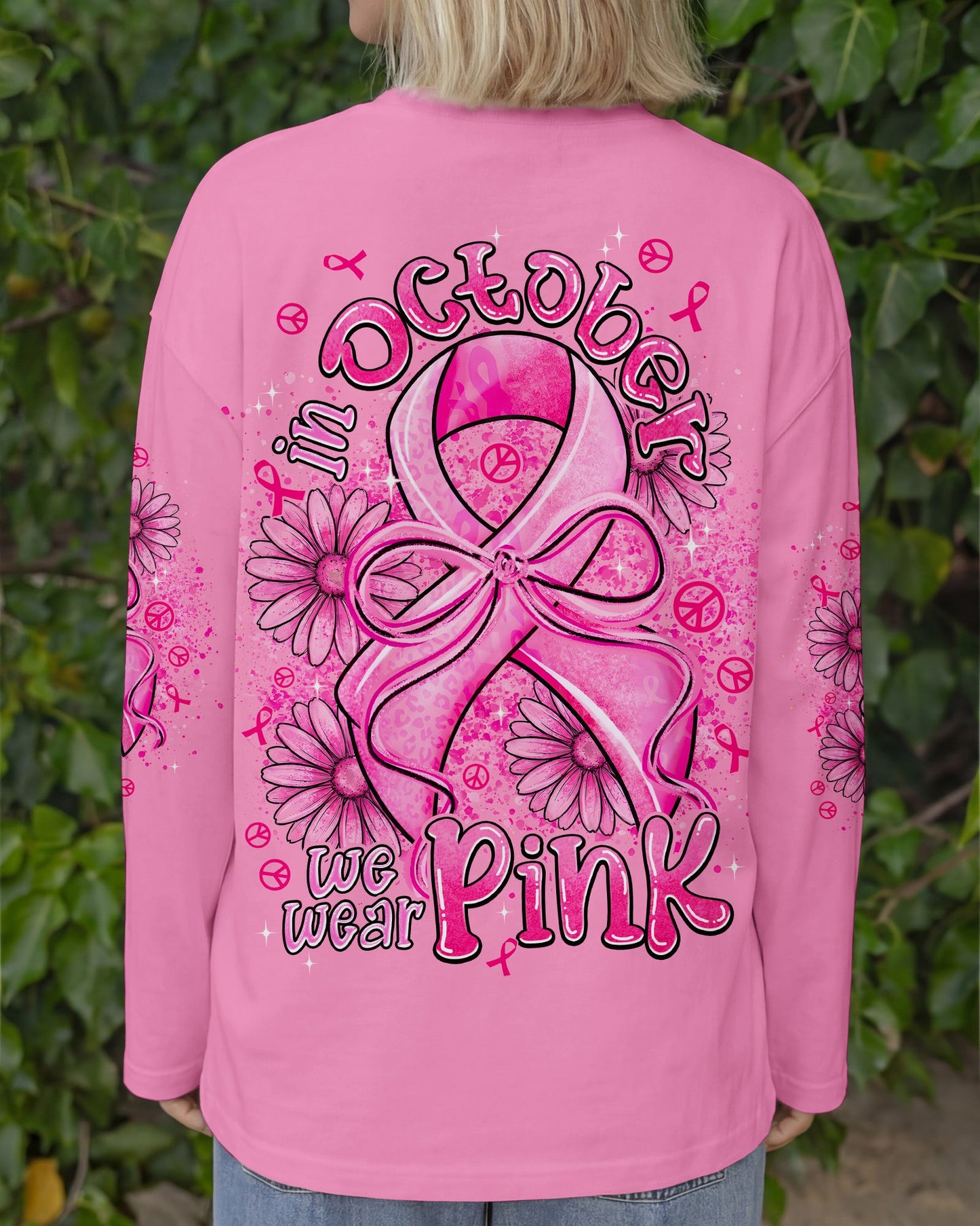 IN OCTOBER WE WEAR PINK BREAST CANCER AWARENESS ALL OVER PRINT - TYPQ2506262