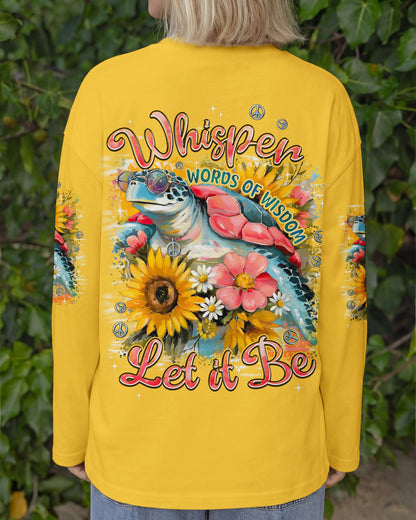 WHISPER WORDS OF WISDOM LET IT BE TURTLE ALL OVER PRINT - TYPQ1706242