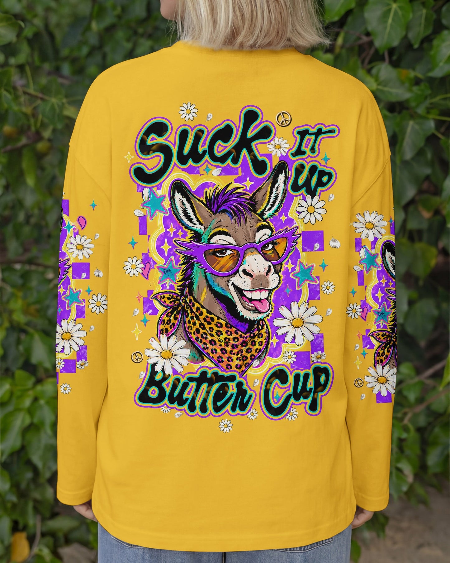 SUCK IT UP BUTTERCUP DONKEY ALL OVER PRINT  - TLHN1506262
