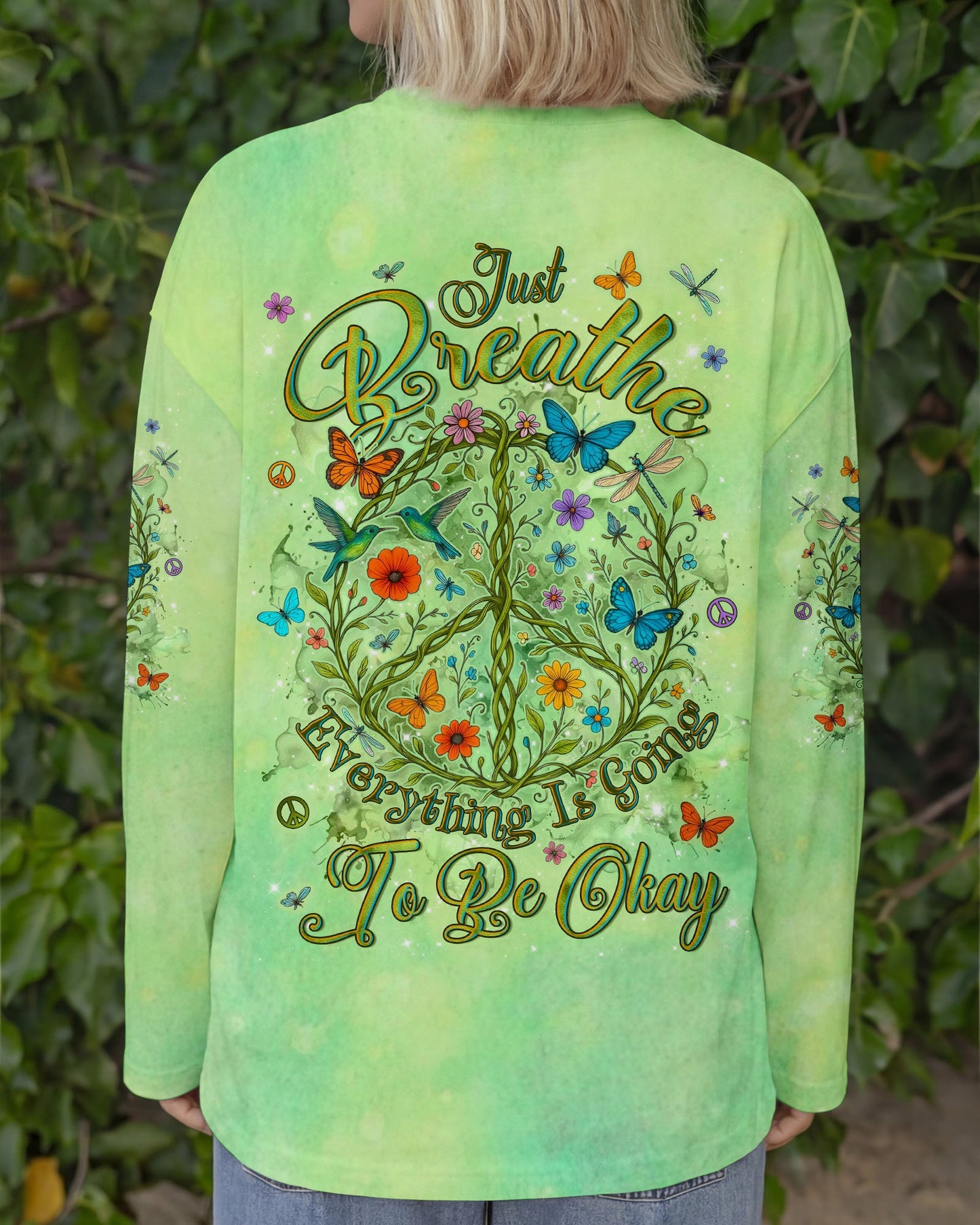 JUST BREATHE PEACE ALL OVER PRINT - TYLN1004263