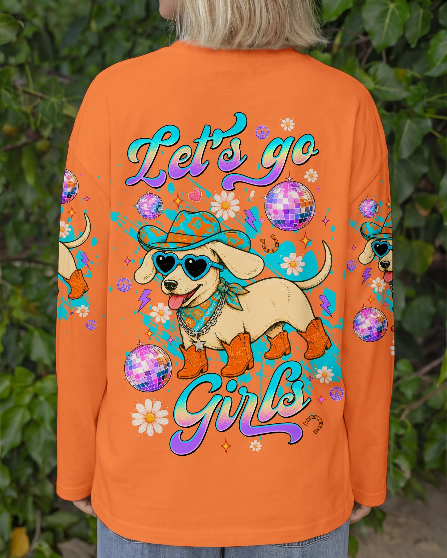 LET'S GO GIRLS DACHSHUND DOG ALL OVER PRINT - TLTW1806265