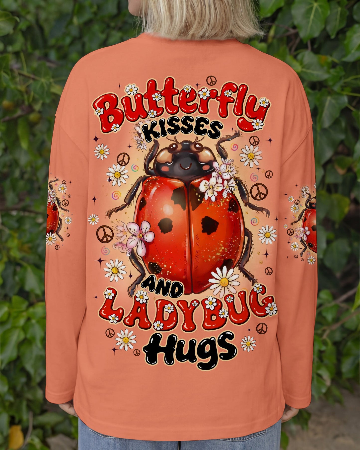 BUTTERFLY KISSES AND LADYBUG HUGS ALL OVER PRINT - TYQY0705262