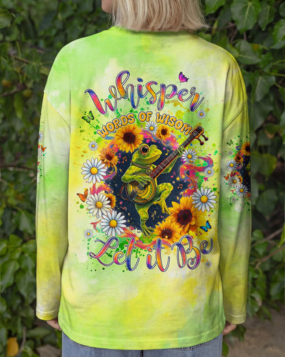 WHISPER WORDS OF WISDOM LET IT BE FROG ALL OVER PRINT - TYLN2606262