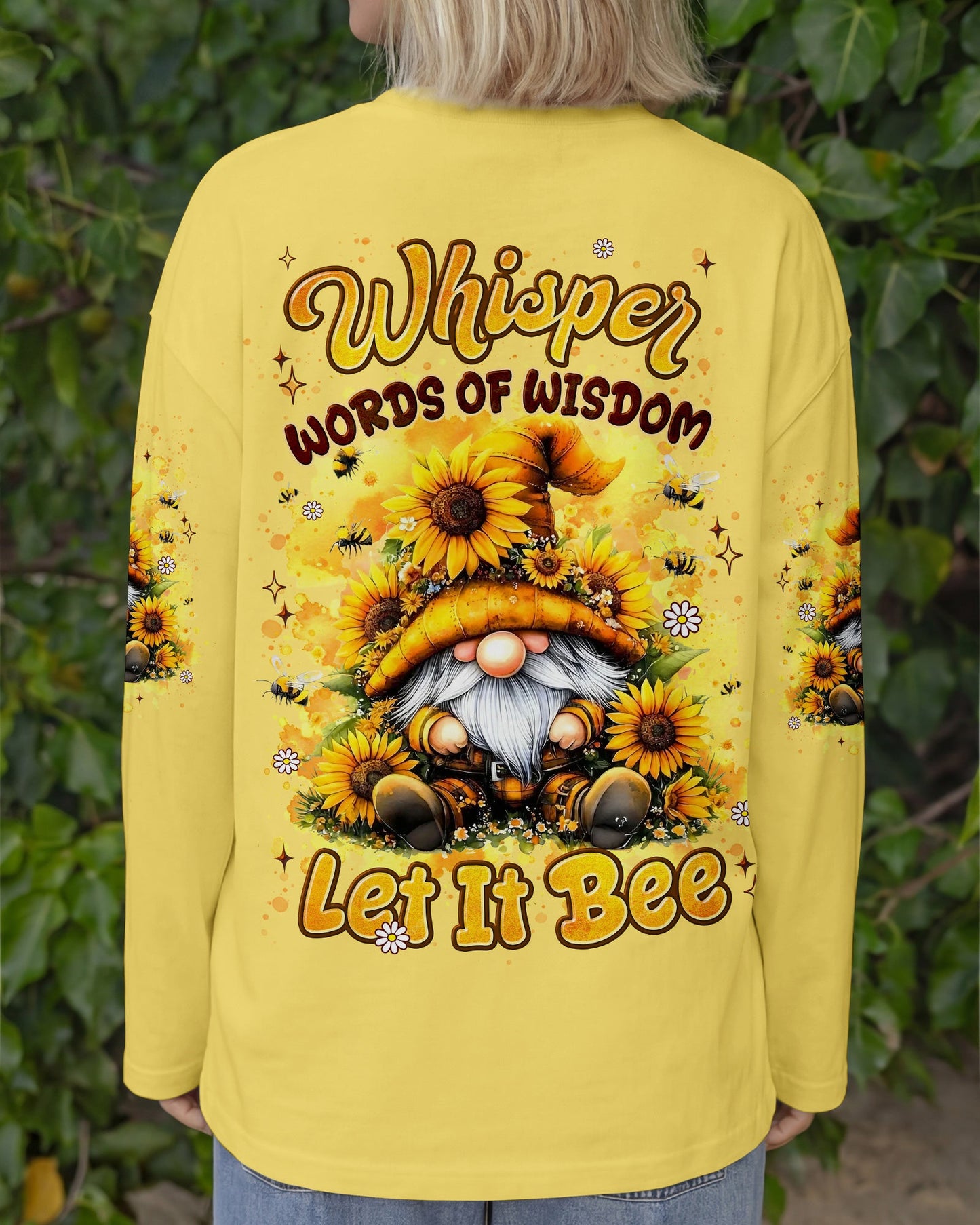 WHISPER WORDS OF WISDOM LET IT BEE GNOME ALL OVER PRINT - TYLN2206262