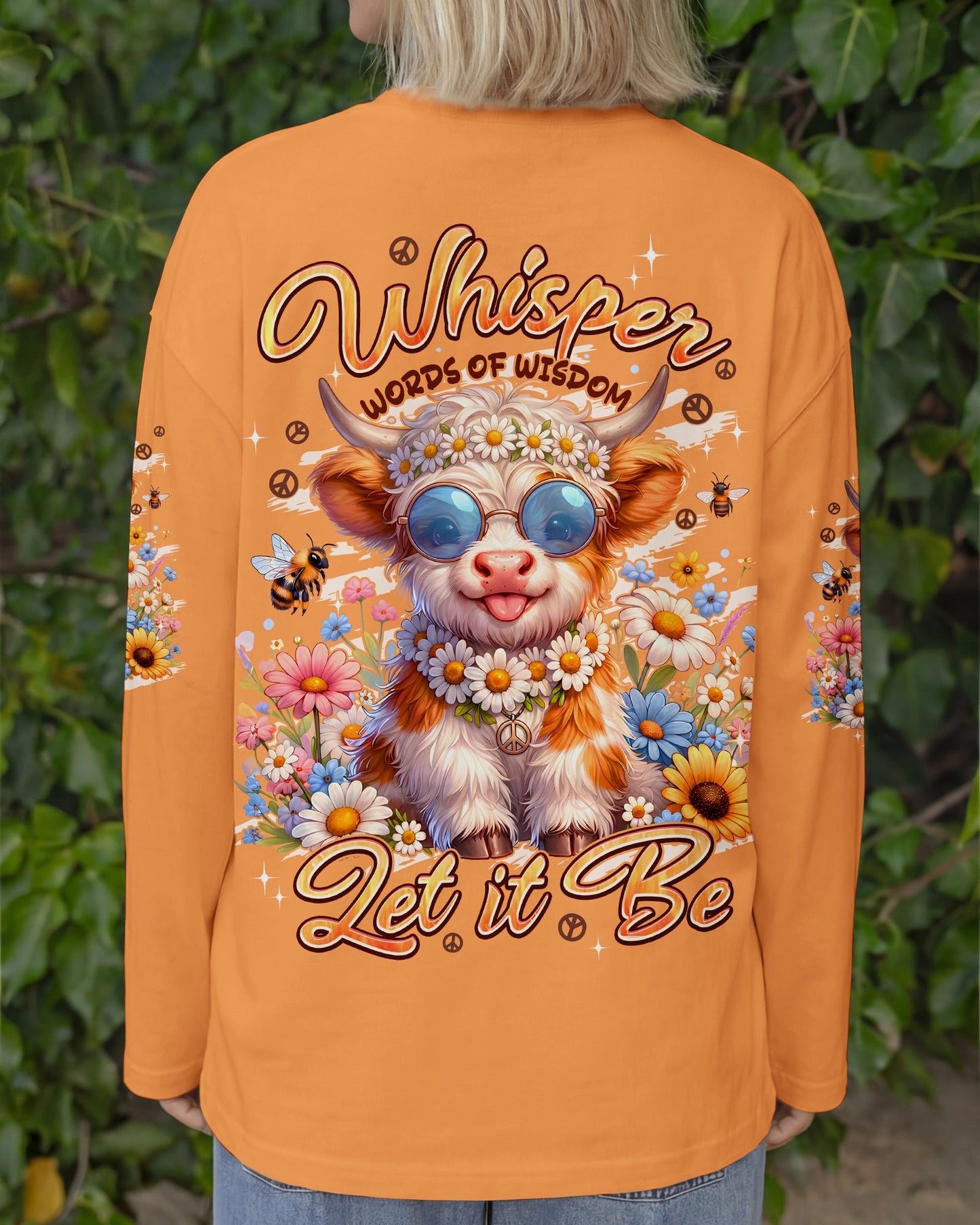 WHISPER WORDS OF WISDOM LET IT BE COW ALL OVER PRINT -TYPQ3005261