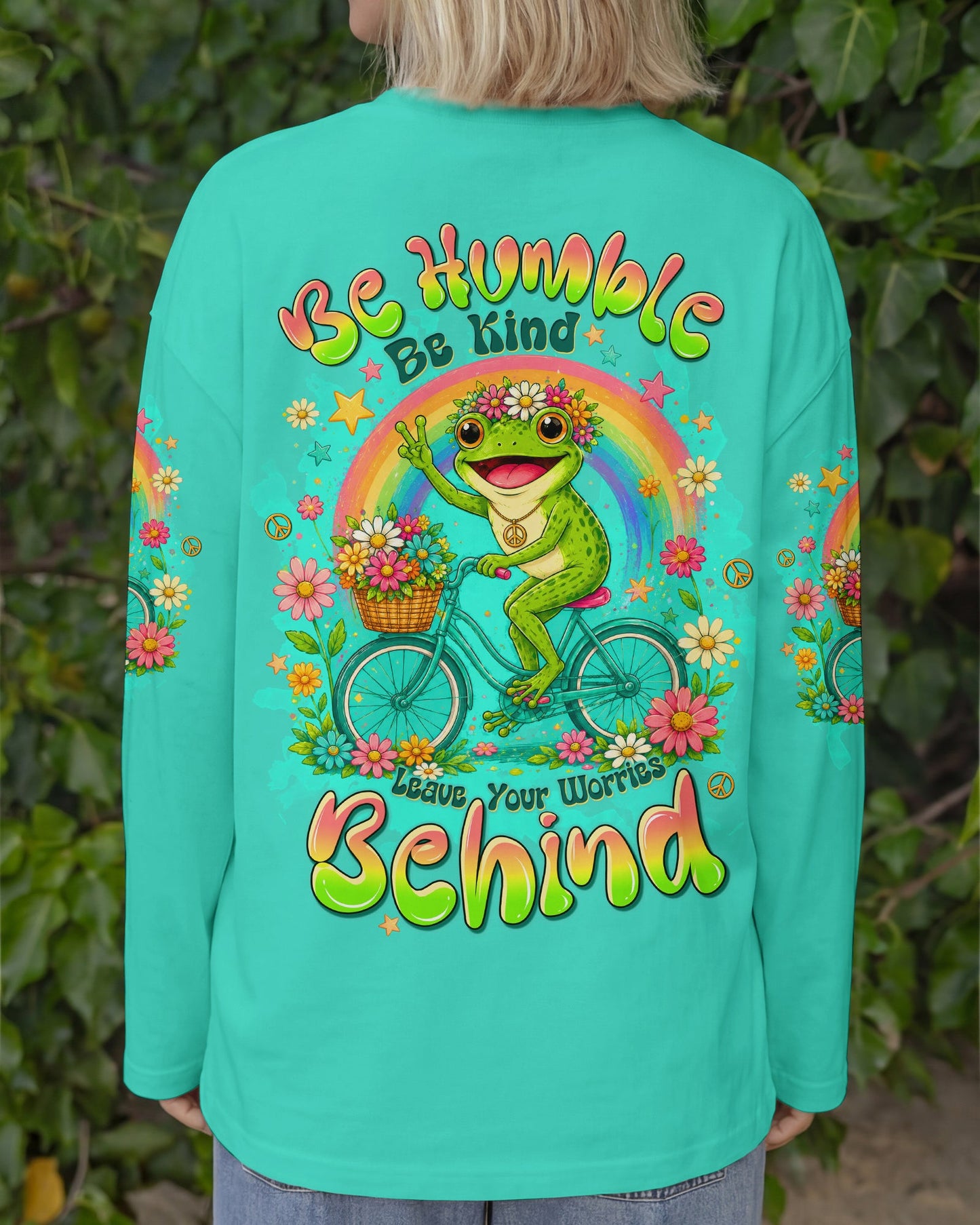 BE HUMBLE BE KIND FROG ALL OVER PRINT - TLTW0207264