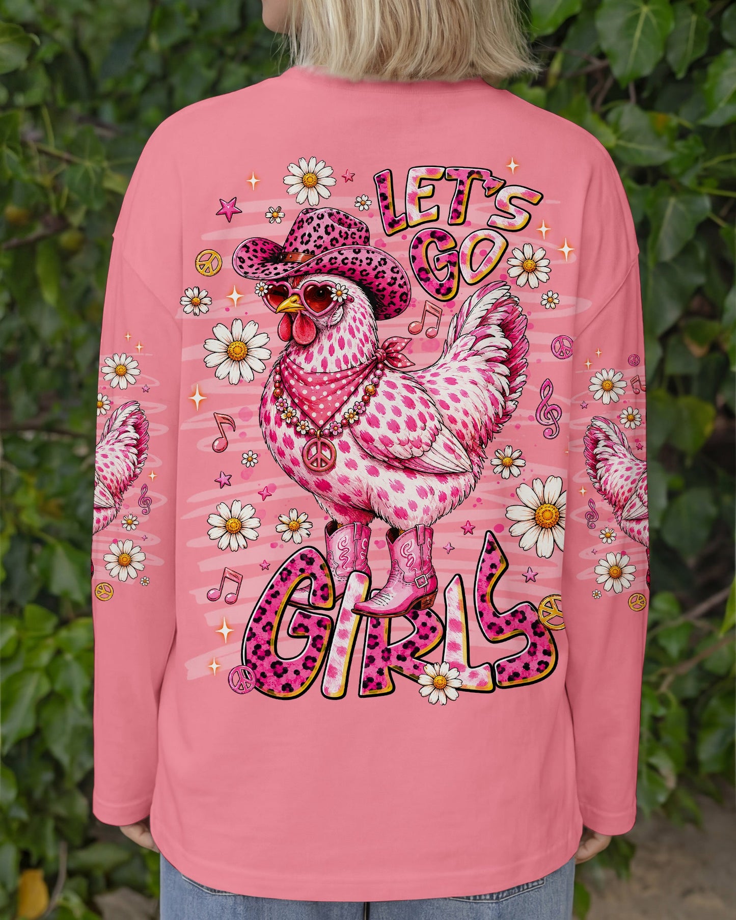 LET'S GO GIRLS HEN CHICKEN ALL OVER PRINT - TLNT2606261