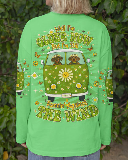 RUNNING AGAINST THE WIND DACHSHUND DOG  ALL OVER PRINT - TLNO2605261