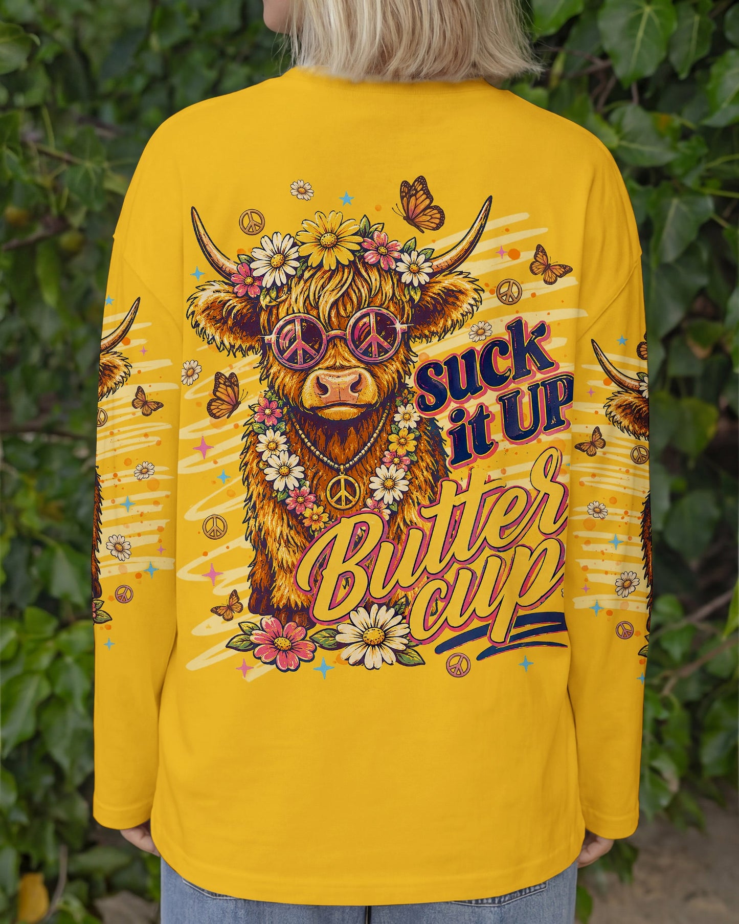 SUCK IT UP BUTTERCUP  COW ALL OVER PRINT  - TLNT0705262