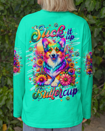 SUCK IT UP BUTTERCUP CORGI DOG ALL OVER PRINT - TLTW0906262