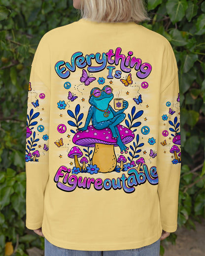 EVERYTHING IS FIGUREOUTABLE FROG ALL OVER PRINT - TLNO0107264