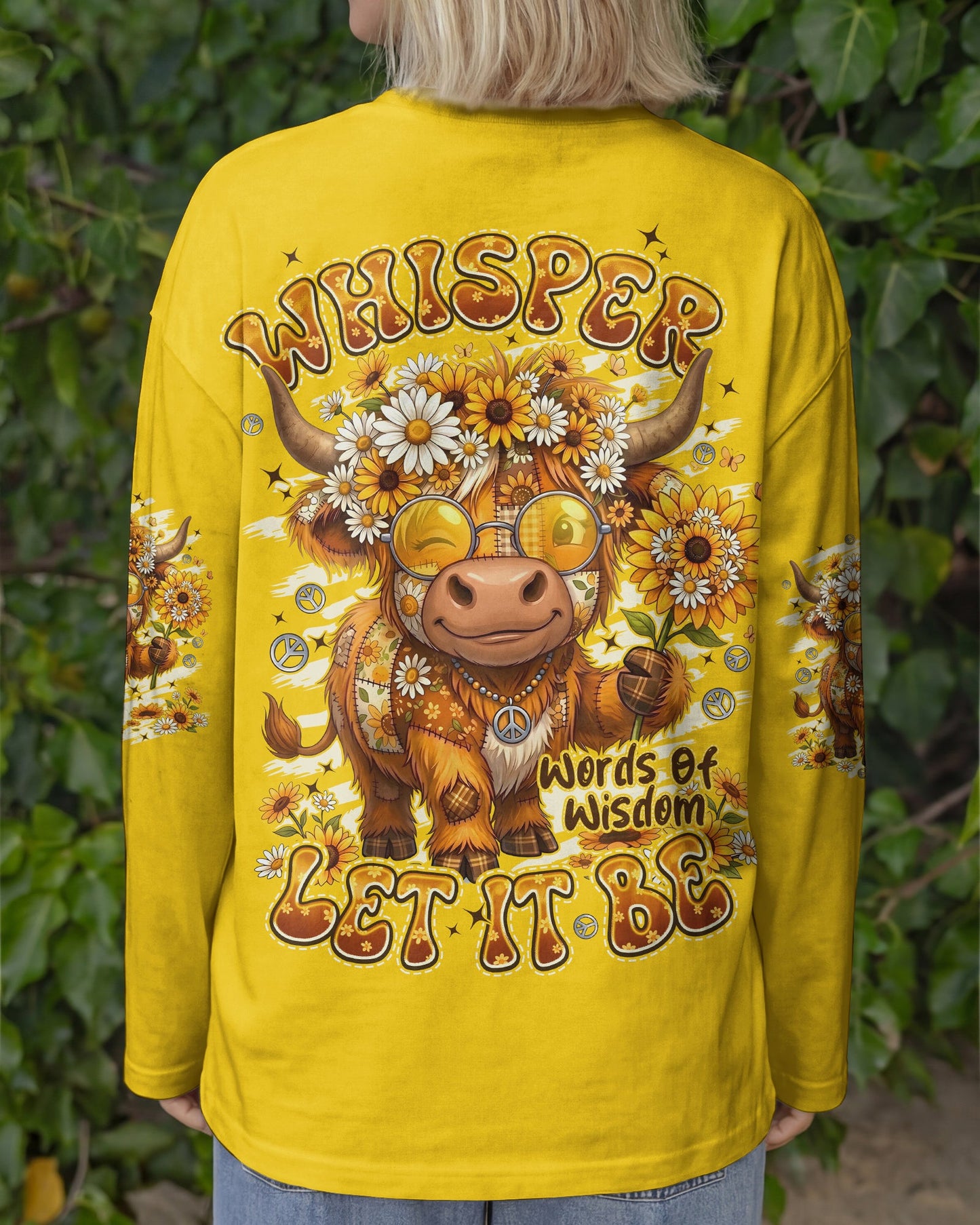 WHISPER WORDS OF WISDOM LET IT BE COW ALL OVER PRINT - TYPQ0906262