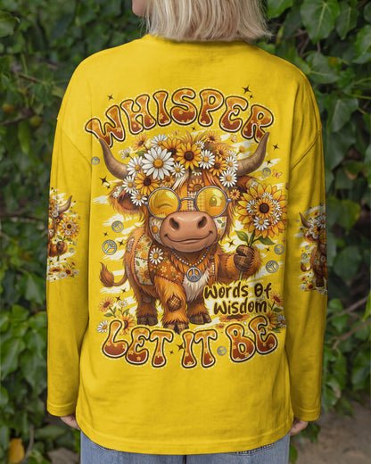 WHISPER WORDS OF WISDOM LET IT BE COW ALL OVER PRINT - TYPQ0906262