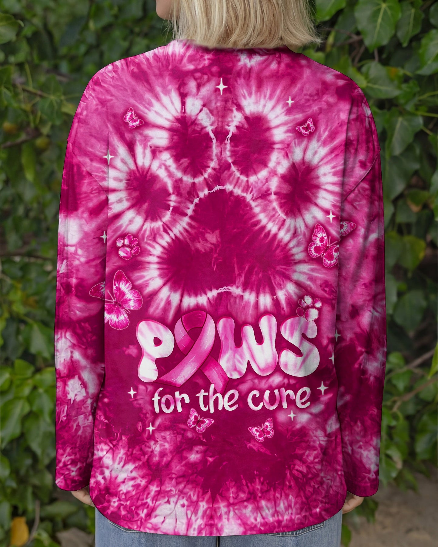 PAWS FOR THE CURE BREAST CANCER AWARENESS ALL OVER PRINT - TLNT2906264