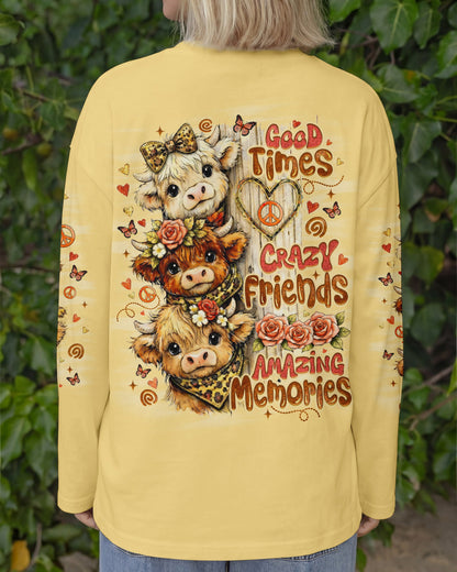 GOOD TIMES CRAZY FRIEND COW ALL OVER PRINT - TLNO1006261