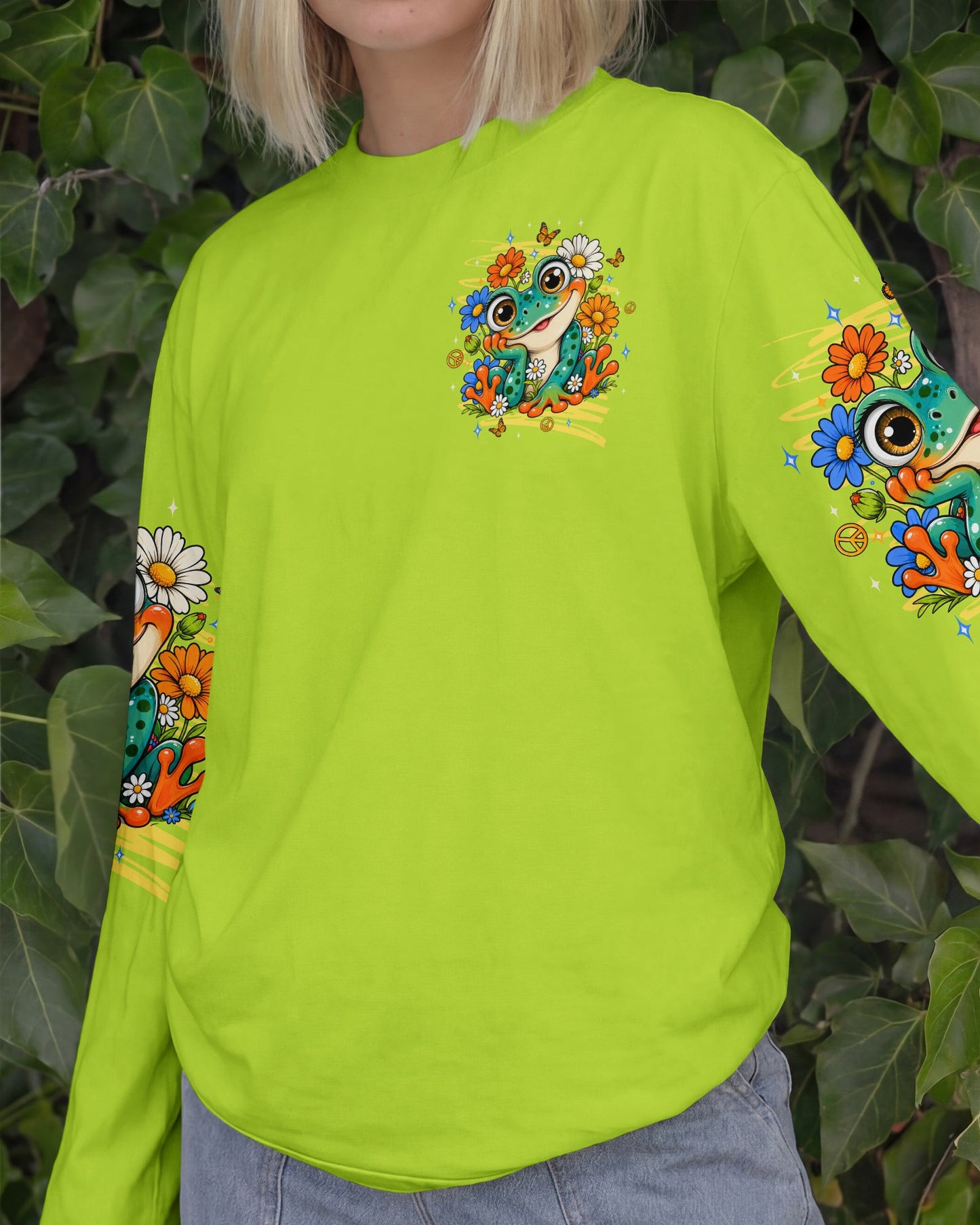 JUST BREATHE FROG ALL OVER PRINT - TLTW1906264