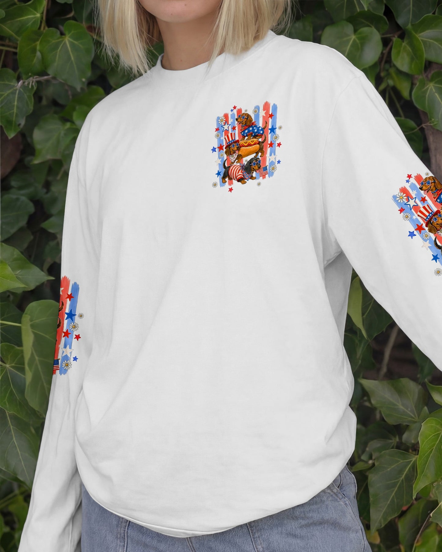 YOU LOOK LIKE THE 4TH OF JULY DACHSHUND DOG ALL OVER PRINT - TYQY0306262