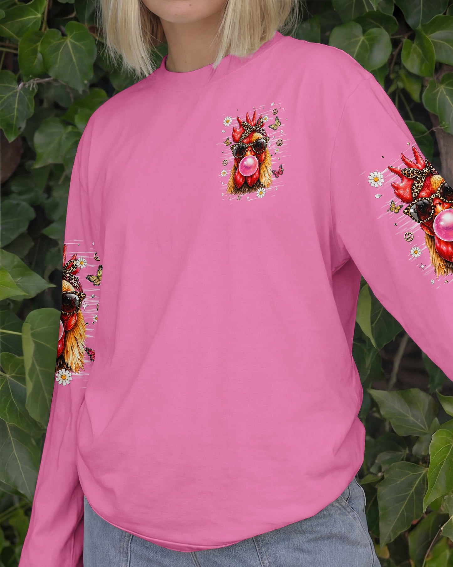 TOO COOL TO BE CLUCKED WITH CHICKEN ALL OVER PRINT  - TLHN1006261