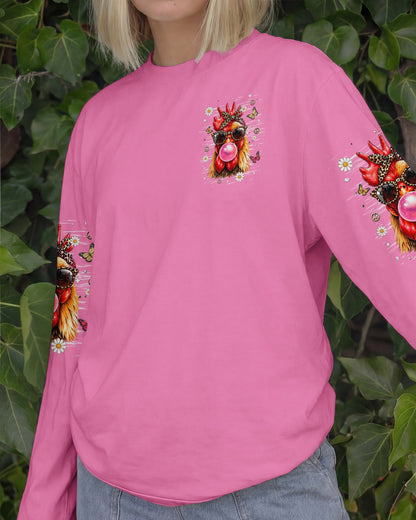TOO COOL TO BE CLUCKED WITH CHICKEN ALL OVER PRINT  - TLHN1006261
