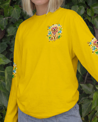 WHISPER WORDS OF WISDOM LET IT BE GOLDEN RETRIEVER PUPPY DOG ALL OVER PRINT - TYQY1105262