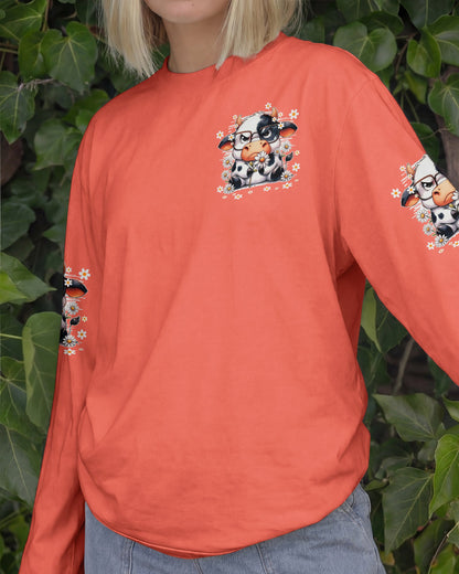 APPARENTLY I HAVE AN ATTITUDE WHO KNEW COW ALL OVER PRINT - TY0206261