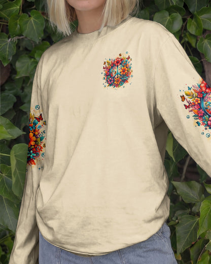 DON'T WORRY BE HIPPIE FLOWERS ALL OVER PRINT - TYPQ1404261