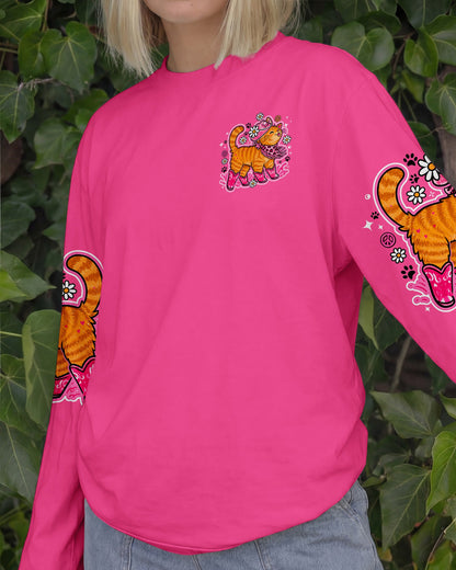 MEOWDY PAWTNER ORANGE TABBY CAT ALL OVER PRINT - TLNO0907262
