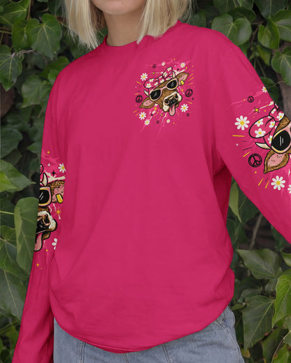 LITTLE BIT A HOT MESS COW ALL OVER PRINT  - TLTW1706264