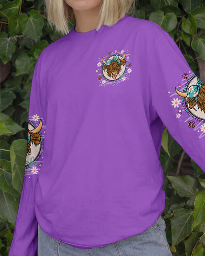 CRAZY HEIFER DOWN THE STREET COW ALL OVER PRINT - TLNO1506261
