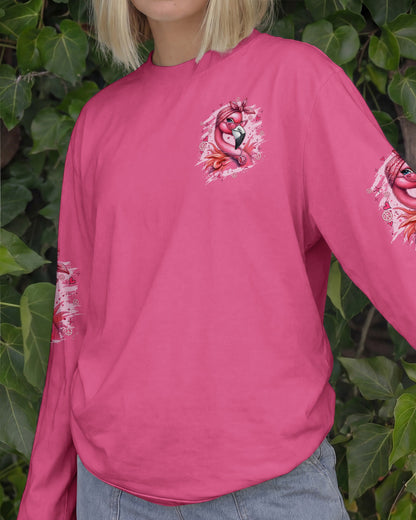 APPARENTLY I HAVE AN ATTITUDE WHO KNEW FLAMINGO ALL OVER PRINT - TYQY1804261