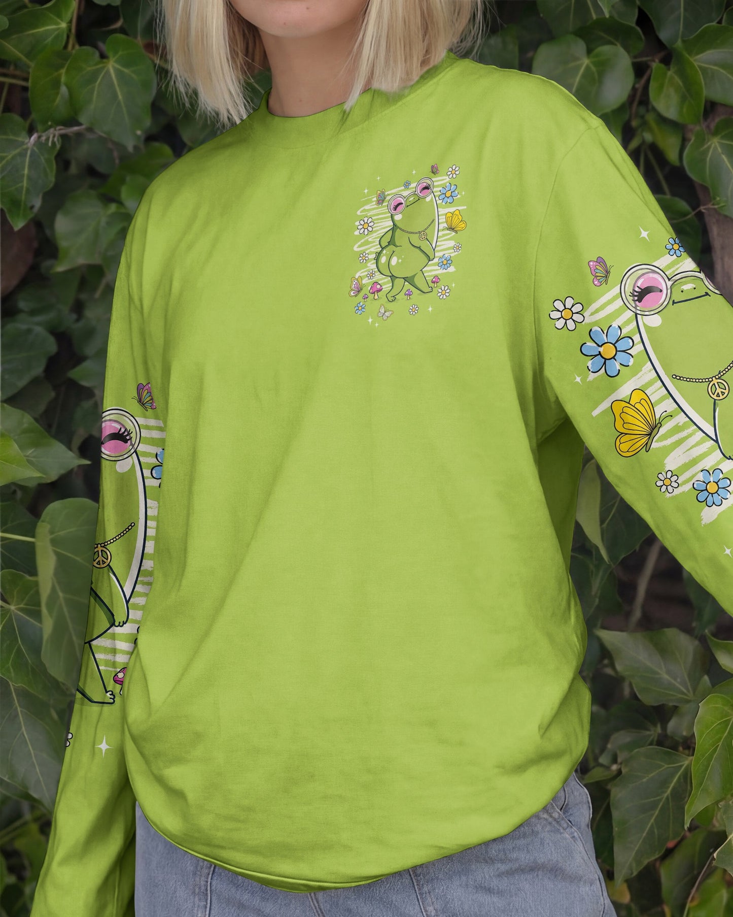 WHY BE MOODY FROG ALL OVER PRINT - TLNT1206263