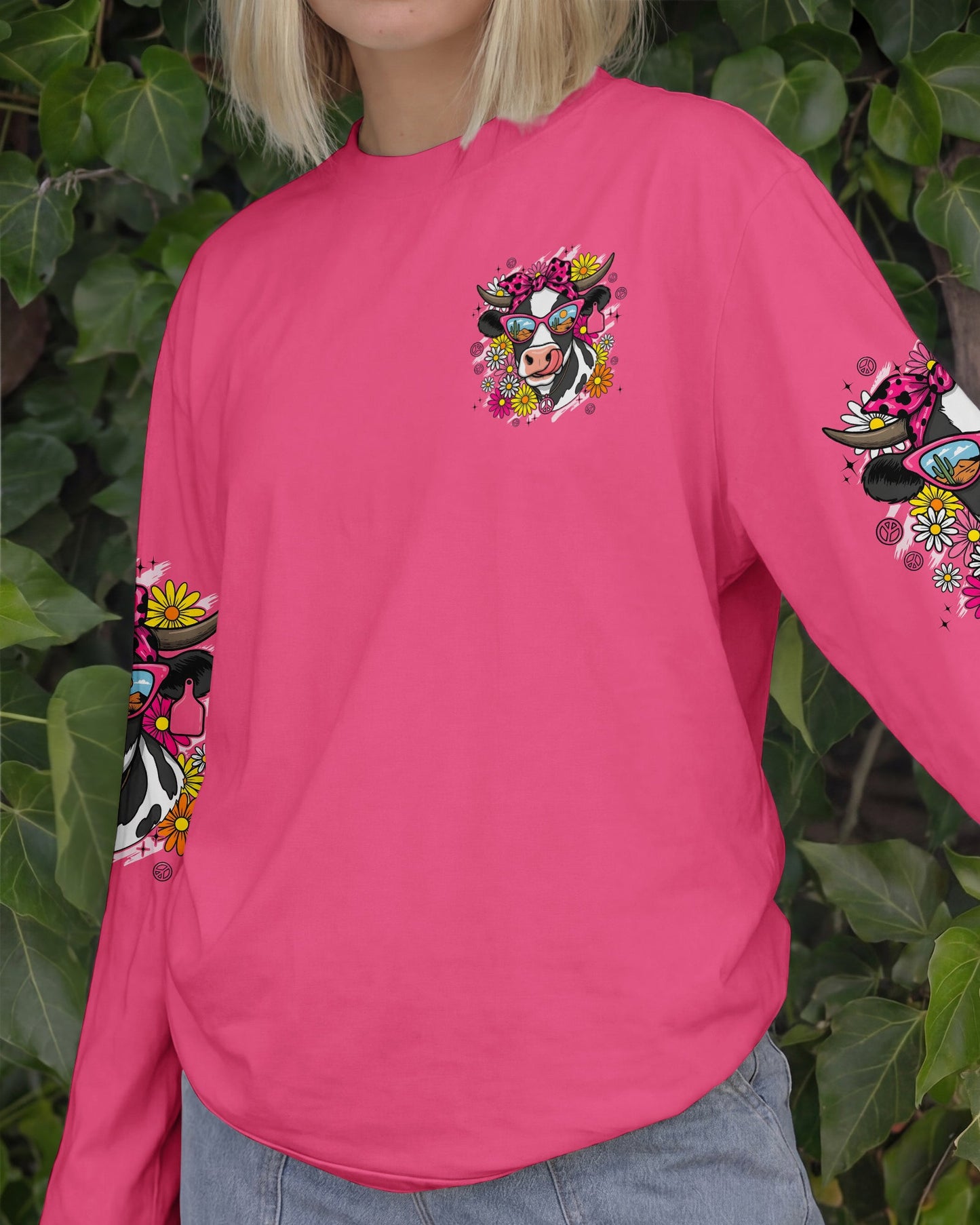 SUCK IT UP BUTTERCUP COW ALL OVER PRINT - TYPQ1306262