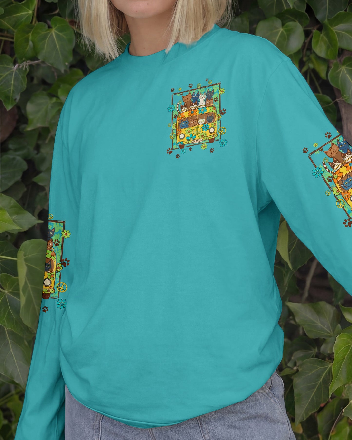 LIFE IS BETTER WITH CATS ALL OVER PRINT - TYQY2206261