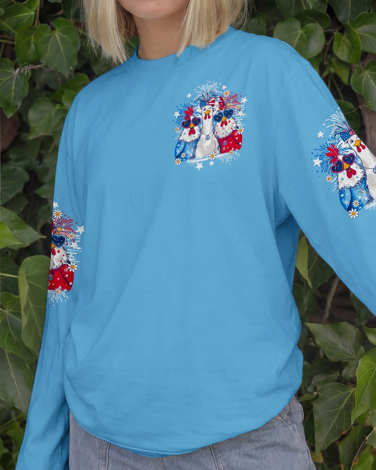 CHICKA BOOM BOOM HIPPIE CHICKEN ALL OVER PRINT - TY2105261