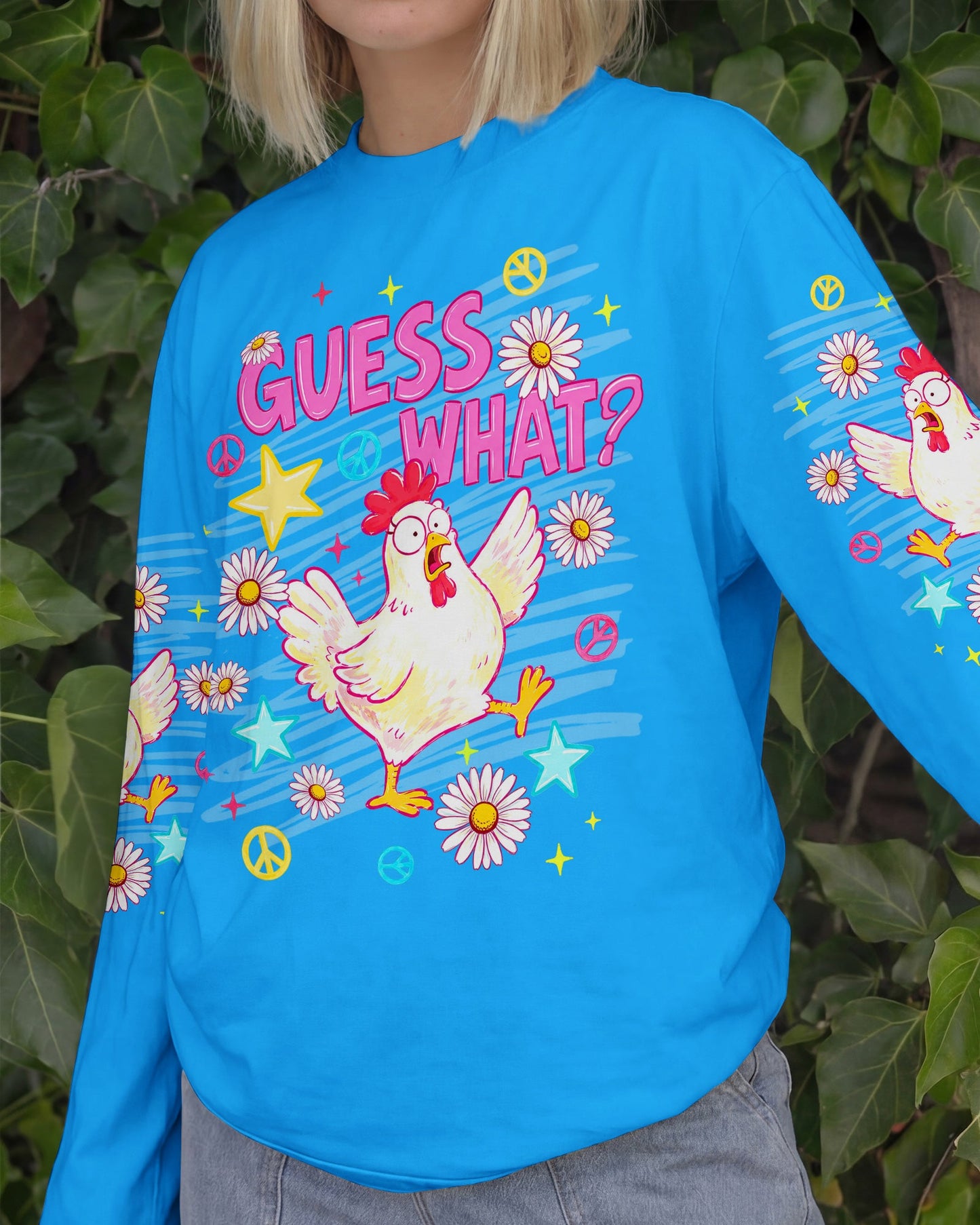 GUESS WHAT CHICKEN FUNNY ALL OVER PRINT  - TLNT2505264