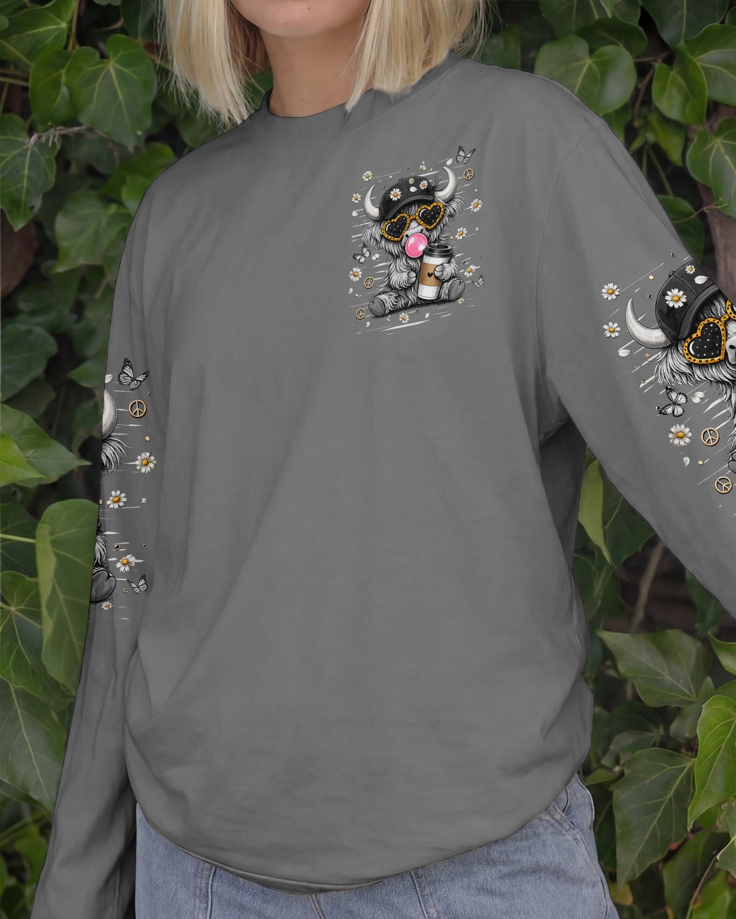 SUCK IT UP BUTTERCUP COW ALL OVER PRINT  - TLHN2505263