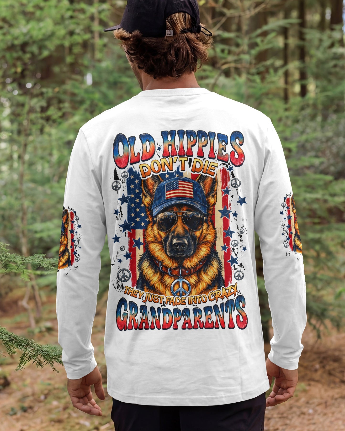 OLD HIPPIES GERMAN SHEPHERD DOG ALL OVER PRINT - TYQY0505261