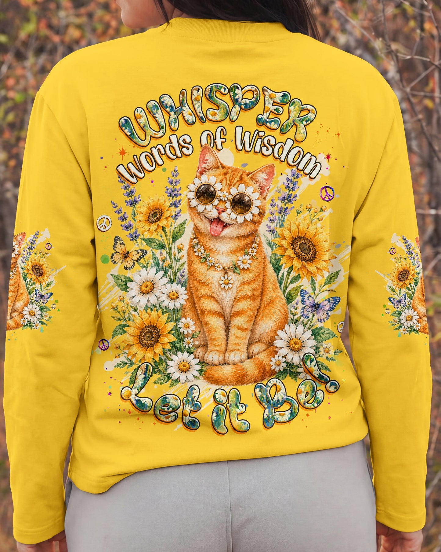 WHISPER WORDS OF WISDOM LET IT BE TABBY CAT ALL OVER PRINT - TLHG1305261