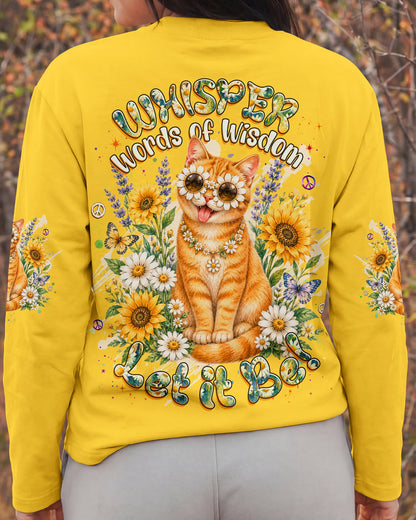 WHISPER WORDS OF WISDOM LET IT BE TABBY CAT ALL OVER PRINT - TLHG1305261