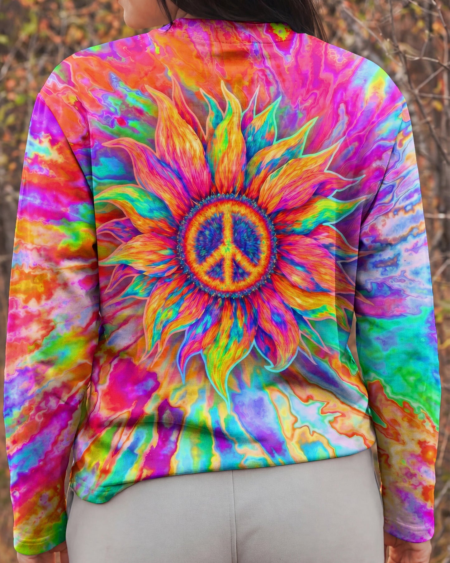 SUNFLOWER LIQUID ART  ALL OVER PRINT - TLTW0907261