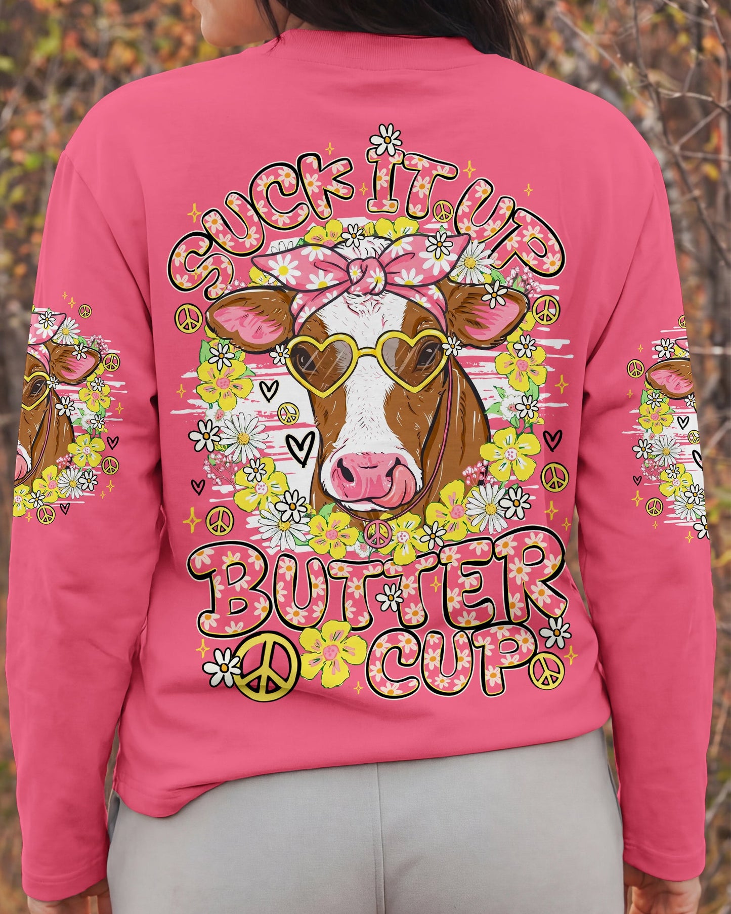 SUCK IT UP BUTTERCUP COW ALL OVER PRINT - TY1206262