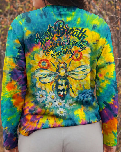 JUST BREATHE BEE SUNFLOWER ALL OVER PRINT - RI2304261