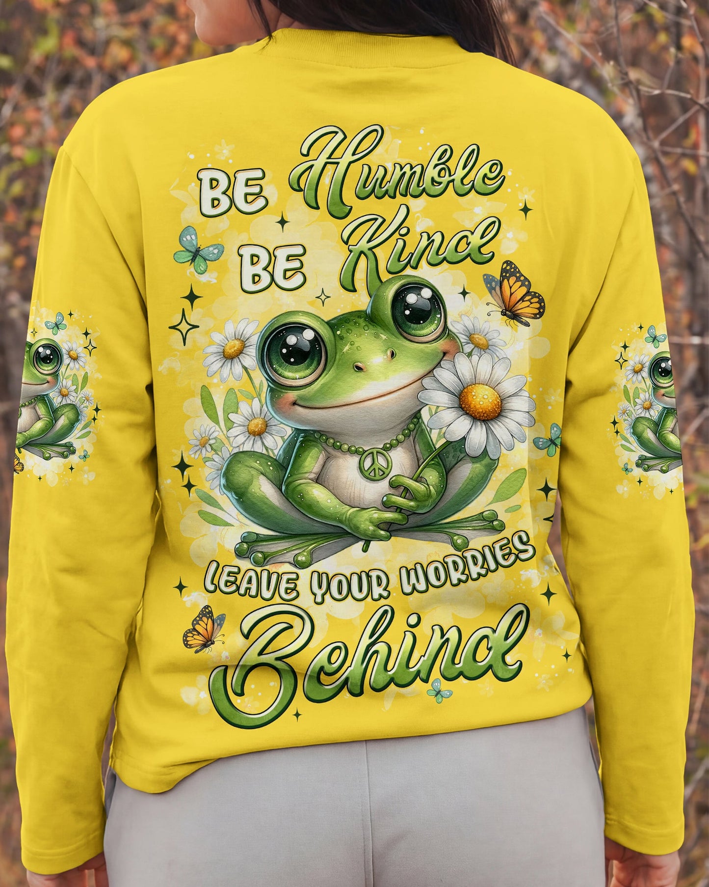BE HUMBLE BE KIND FROG ALL OVER PRINT - TYLN0107261