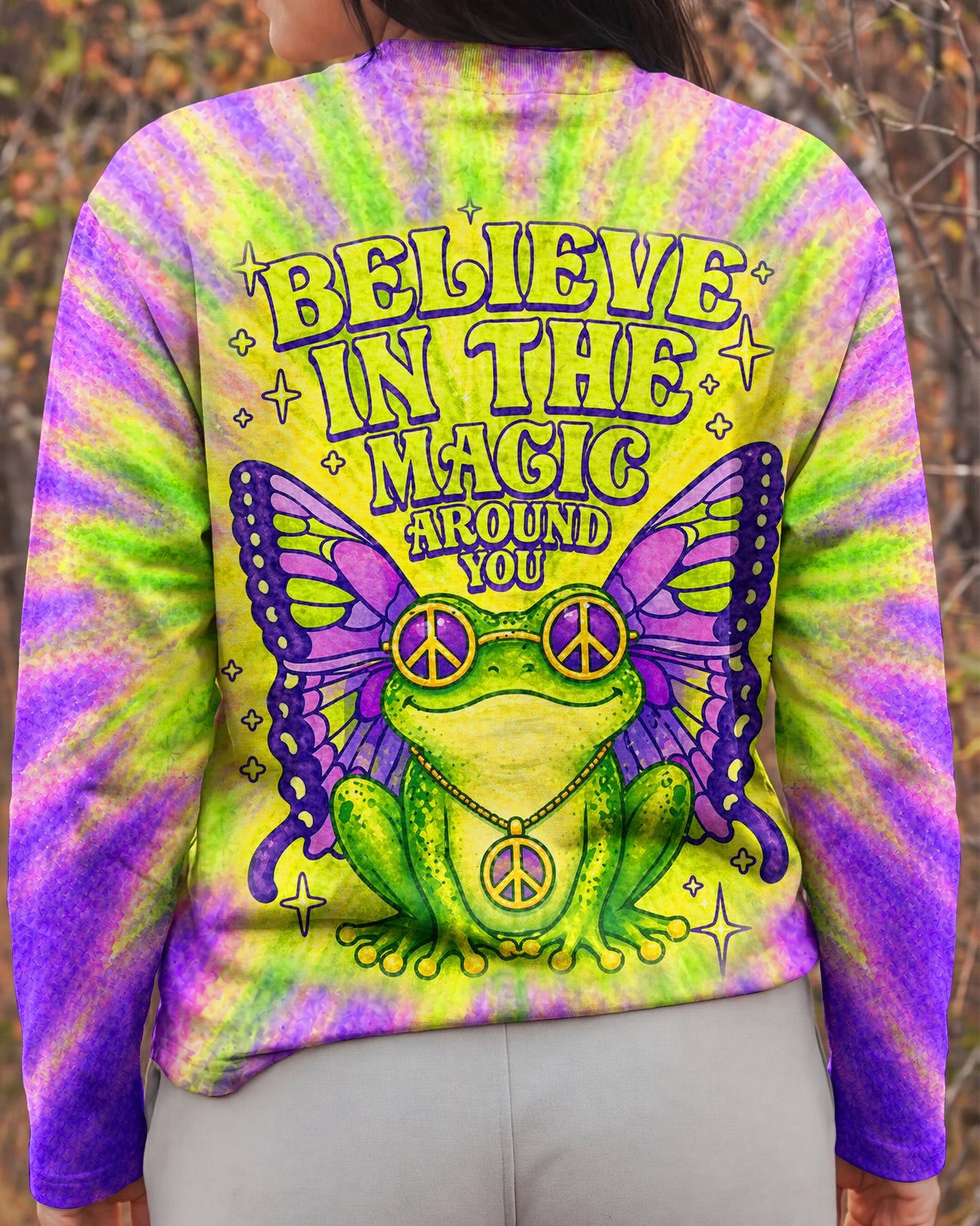 BELIEVE IN THE MAGIC AROUND YOU FROG ALL OVER PRINT - TLHN2804261