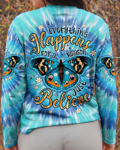 JUST BELIEVE BUTTERFLY ALL OVER PRINT - TYPQ0705261