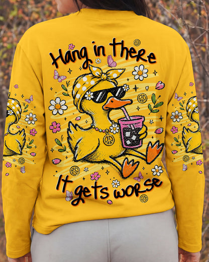 HANG IN THERE DUCK ALL OVER PRINT - TLNT0106263