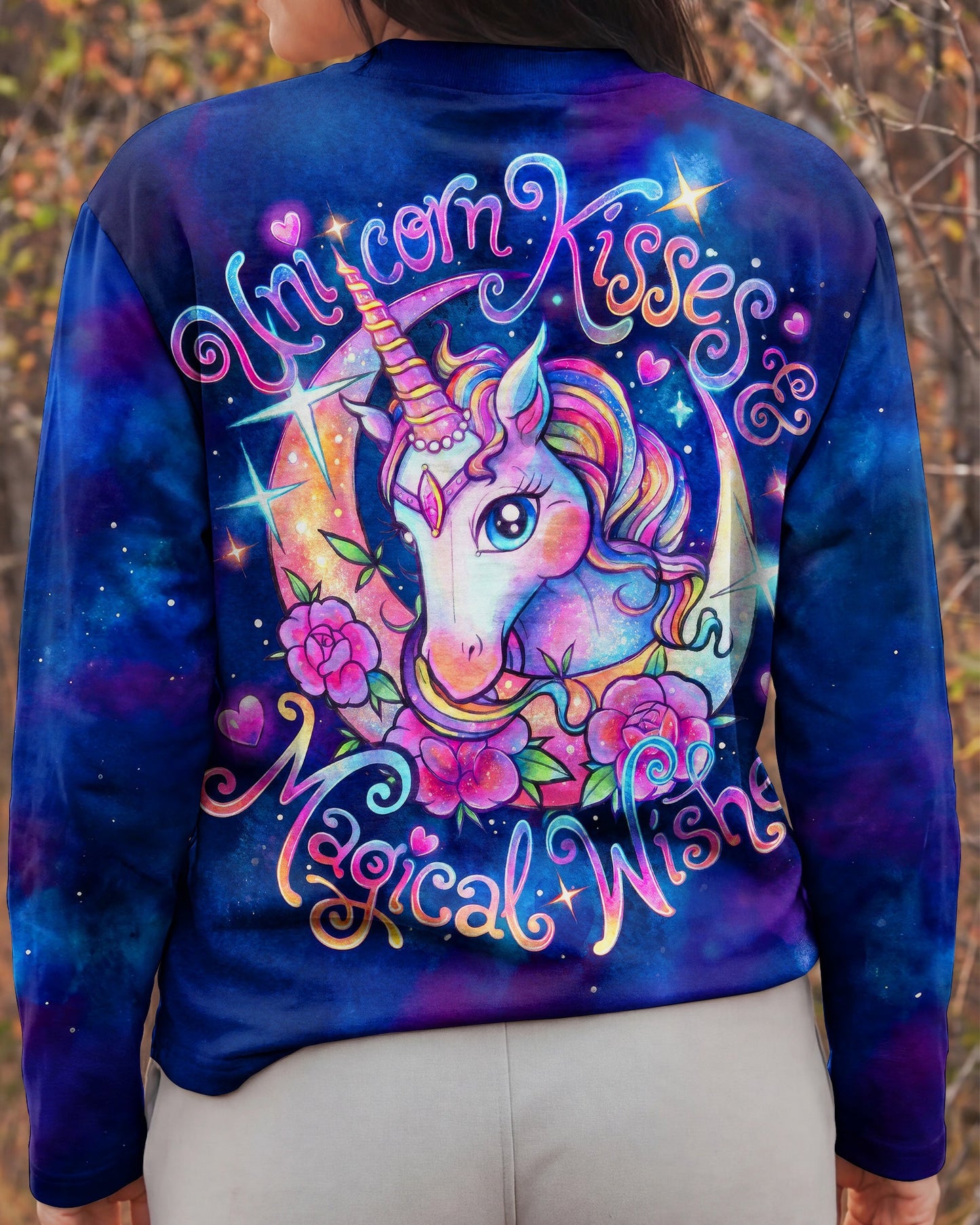 UNICORN KISSES MAGICAL WISHES GALAXY ALL OVER PRINT – KM1604262
