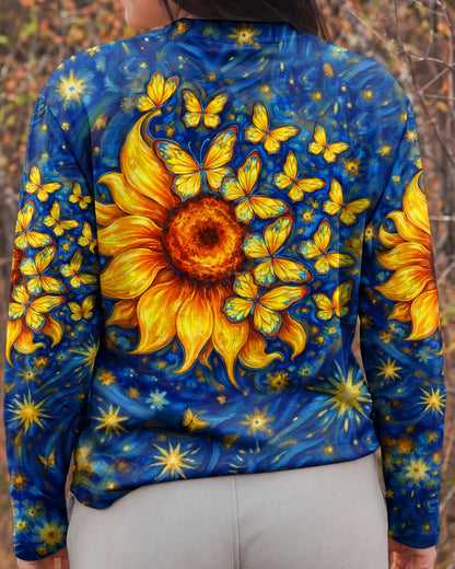 BUTTERFLY SUNFLOWER ALL OVER PRINT - TLHN0907262