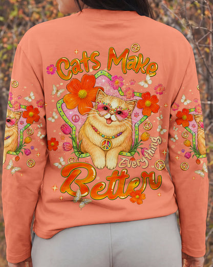 CATS MAKE EVERYTHING BETTER ALL OVER PRINT - TLNT0907263