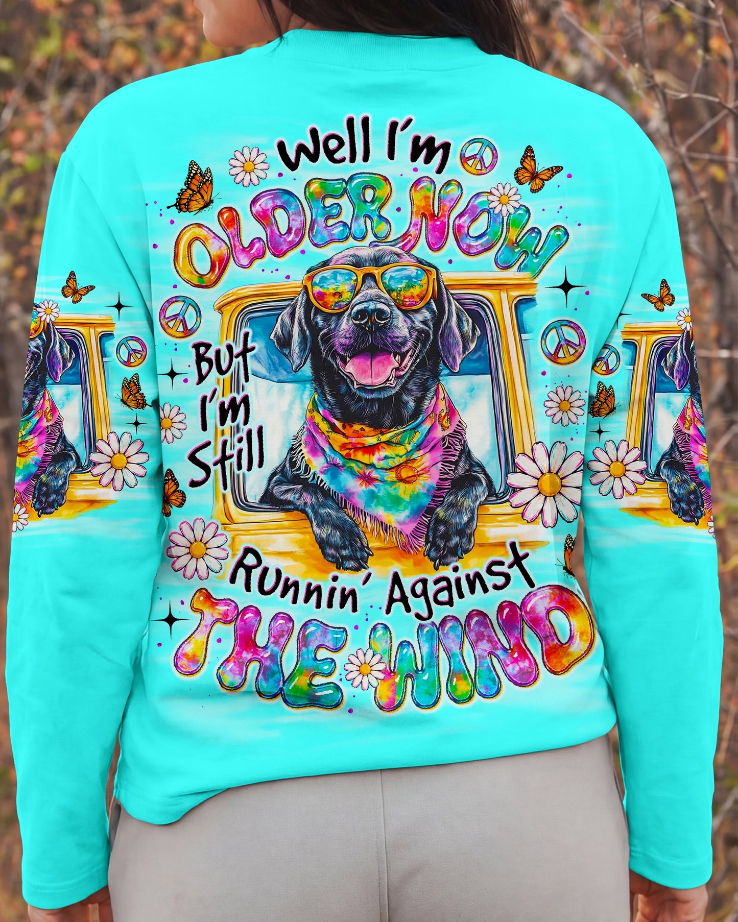 RUNNING AGAINST THE WIND LABRADOR DOG  ALL OVER PRINT - TLNO1905263